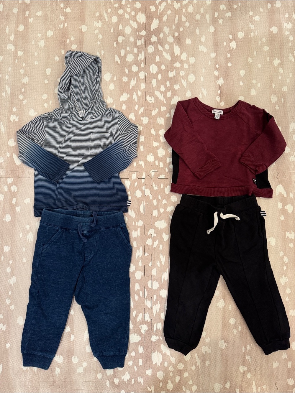 Splendid Boys 18-24M 4-Piece Outfit Bundle Hoodie Joggers
